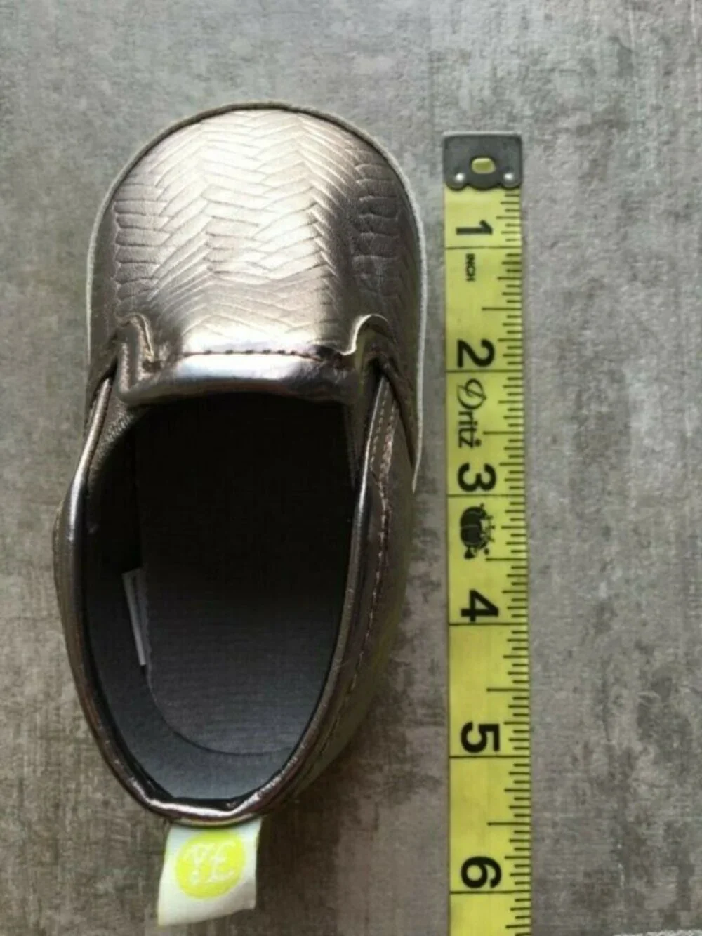 Stepping Stones by First Steps Baby Girl Metallic Slip-On Soft Sole Shoes 9-12M